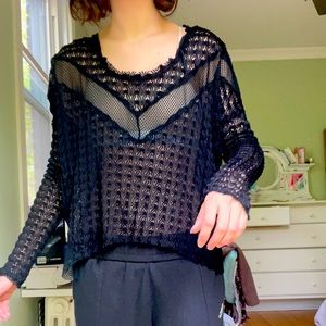 Free People mesh shirt
